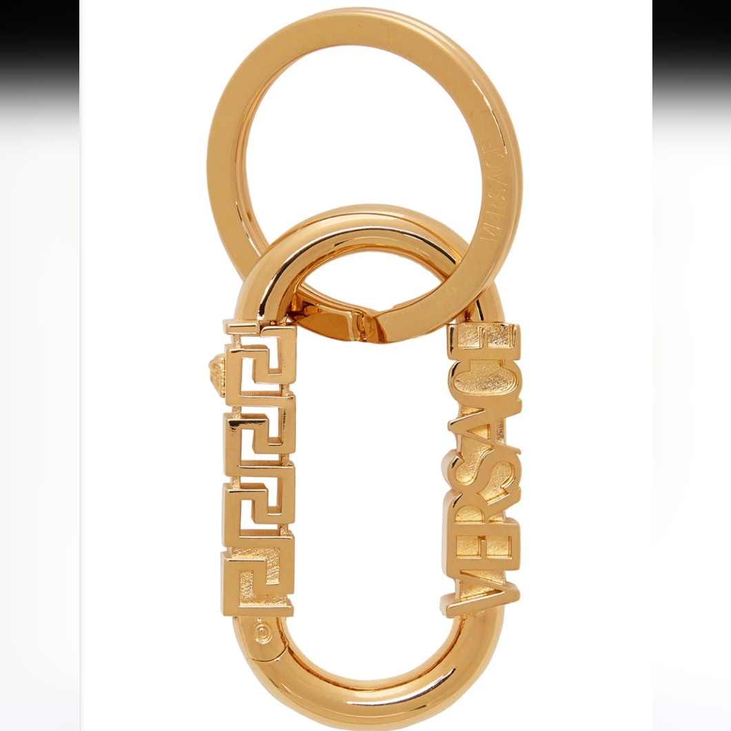 21 New In Box Versace Gold Greca Logo Keychain